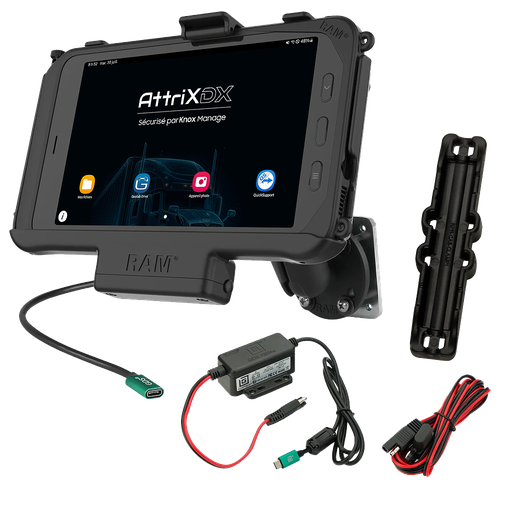 [15-14117] RAM Mount - Ensemble Support alimenté USB-C pour Terminal DX et DX5